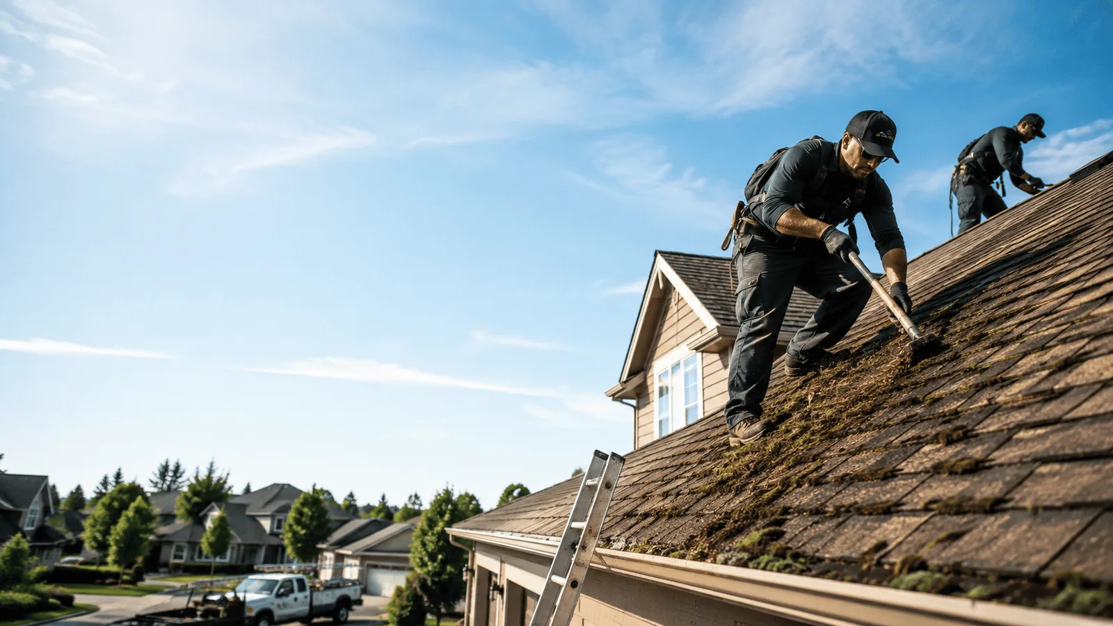 Roof Moss Removal in Four States, WV near me